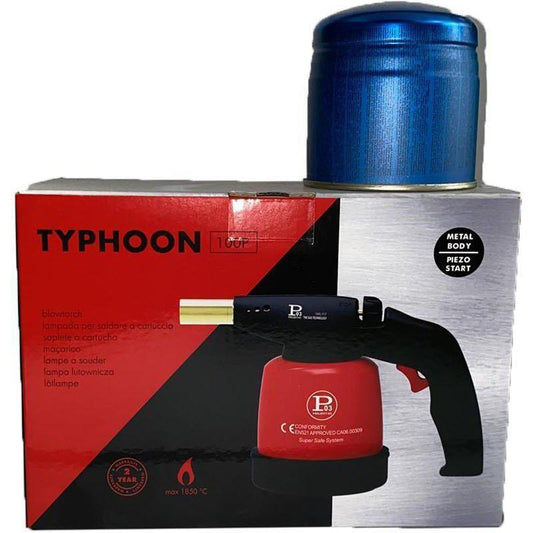 Cannello saldatore a gas con accensione piezoelettrica TYPHOON 100P